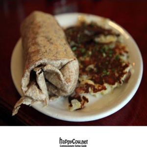 tempeh breakfast burrito at Herbivore - Divisadero in San Francisco