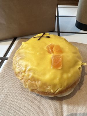 Mango and vanilla (a seasonal flavor)  at Crosstown Doughnuts in Oxford