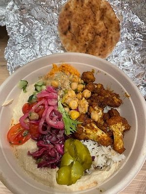 Shwarma Cauliflower bowl at Taïm in Florham Park