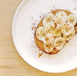 Peanut butter banana toast - honey oat bread, peanut butter, banana, honey, and cinnamon   at Wild Valentine in Portsmouth