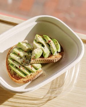 Avocado toast - avocado, salt, pepper, red pepper flakes  at Wild Valentine in Portsmouth