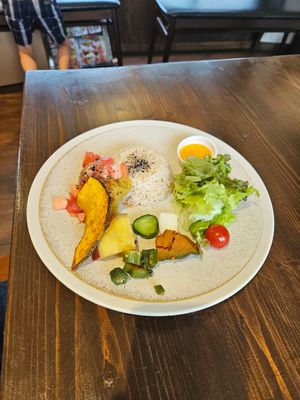 Kids meal at VEGAN CAFE Kiu 喜雨 in Kobe