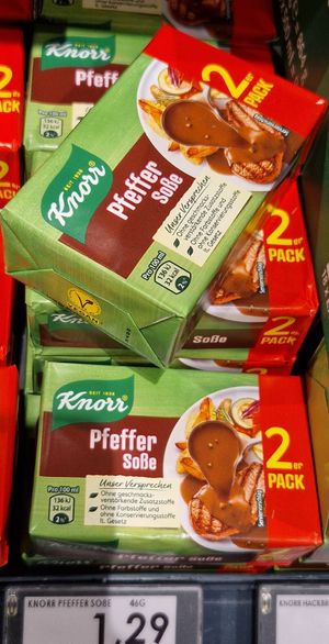 Pfeffersoße knorr vegan at Edeka Zurheide Center Oberhausen in Oberhausen