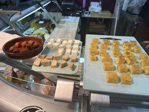 Vegan deli in the local market  at Vegan Tours Barcelona in Barcelona