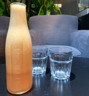 Fresh juices at Zest in Dubai