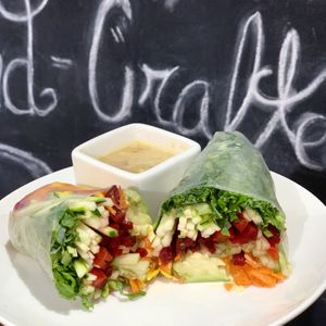 Organic Vietnamese Wraps at Zest in Dubai