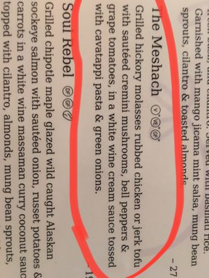 I ordered with tofu  at Nine Mile South in Asheville