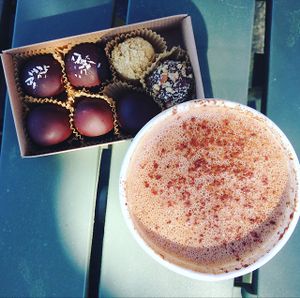 Maca Mocha and Raw Desserts  at Simple Bliss Cafe in South Lake Tahoe