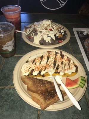 Chickpea “Omelette” was GOOD!  at Simple Bliss Cafe in South Lake Tahoe