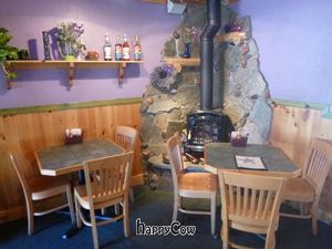 Relax in our new wood chairs as you enjoy our table games and your favorite Blissful creation. at Simple Bliss Cafe in South Lake Tahoe