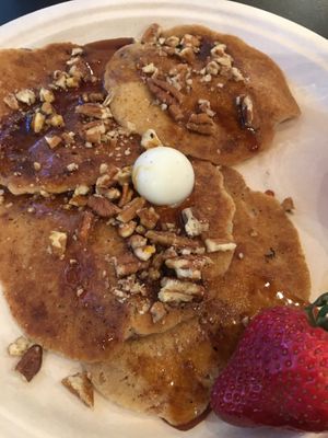 Pecan pancakes  at Simple Bliss Cafe in South Lake Tahoe