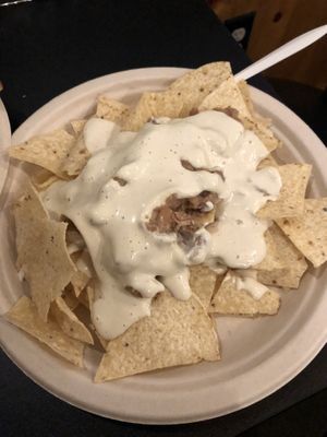 Small nachos “cheez” and beans at Simple Bliss Cafe in South Lake Tahoe