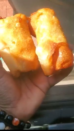 Surf and Turf Egg Rolls at Lit Vegan in Baltimore