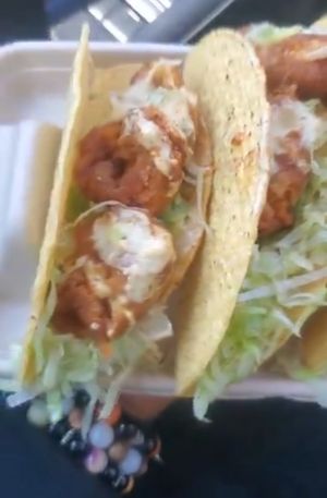 Cajun crab Tacos at Lit Vegan in Baltimore