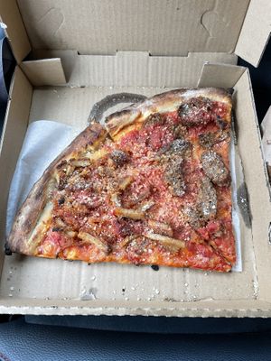 Vegan Chicken Parm and Meatball Parm  at Mora Pizza Denver in Denver