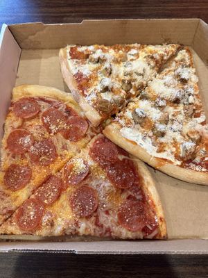 Buffalo and pepperoni   at Mora Pizza Denver in Denver