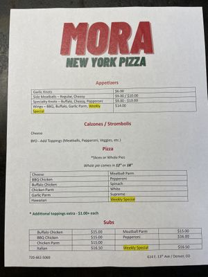   at Mora Pizza Denver in Denver