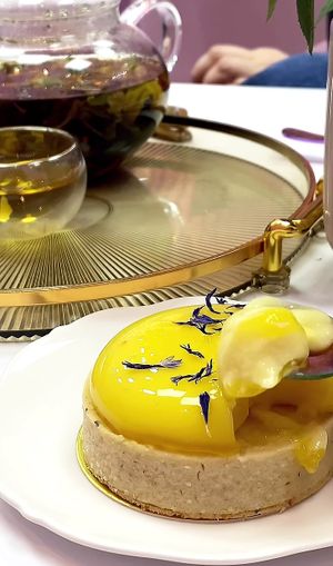 Tangerine tart at Cream Dream in London