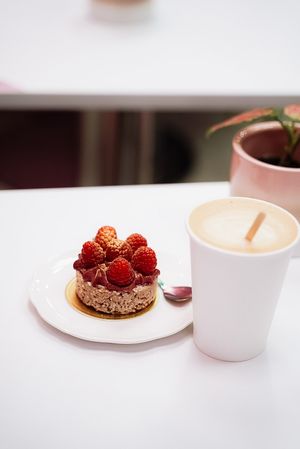 Raspberry & Marzipan tart at Cream Dream in London