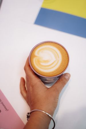 Vegan latte at Cream Dream in London