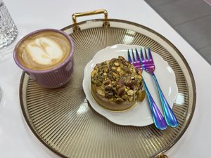 Pistachio tart  at Cream Dream in London