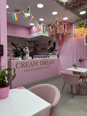 Interior during pride month 2023  at Cream Dream in London