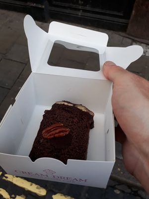 Chocolate travel cake at Cream Dream in London
