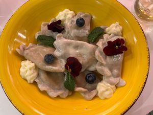 Varenyky with sweet cheese  at Cream Dream in London