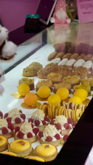 Display of cakes that day 🥰 at Cream Dream in London