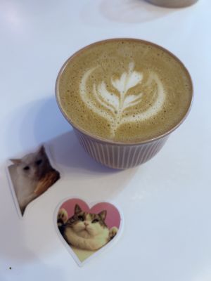 Coffee and free stickers!  at Cream Dream in London