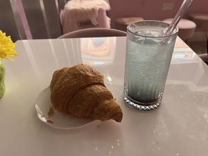Croissant and Lemonade  at Cream Dream in London