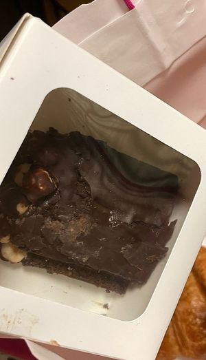 Offcuts of a choc hazelnut cake  at Cream Dream in London