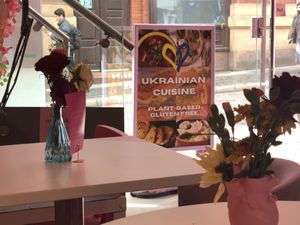 Inside looking out  at Cream Dream in London