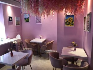 More seating upstairs   at Cream Dream in London