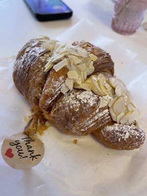 Almond croissantt  at Cream Dream in London