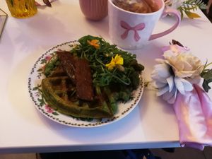 Spinatwaffel at Cream Dream in London