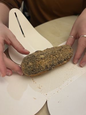 vanilla milk eclair  at Cream Dream in London