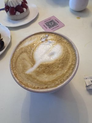 Coconut latte   at Cream Dream in London