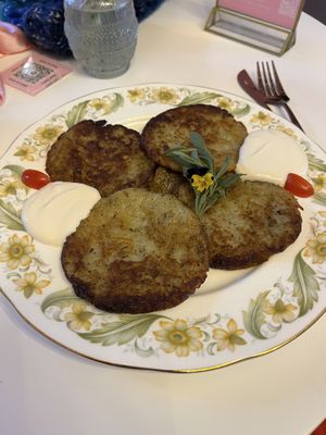 Potato pancakes 🥔   at Cream Dream in London