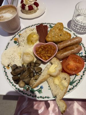 Vegan english breakfast  at Cream Dream in London