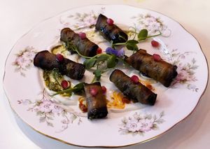 aubergine rolls at Cream Dream in London