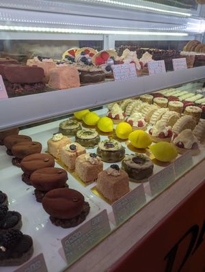 Cream-filled cakes at Cream Dream in London