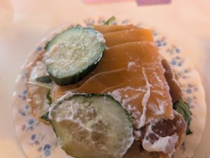 Bagel closeup at Cream Dream in London