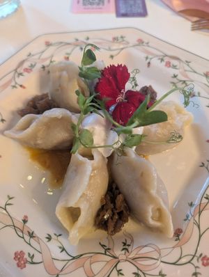 Varenyky with "meat" at Cream Dream in London