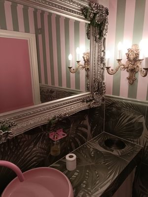 Inside bathroom at Cream Dream - Covent Garden in London