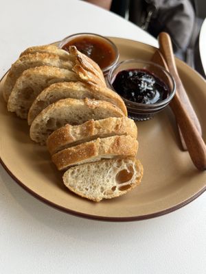Fresh bread and hand made jams   at Some of us Coffee - Maybe closed in Jeju