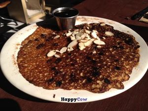 vegan chocolate chip pancakes at The Rabbit Hole Cafe in Agoura Hills