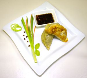 Oriental Vegan Dumpling at Loving Hut in Kyiv