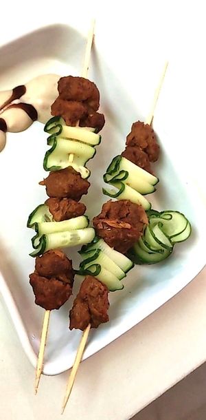 Vegan Kebab at Loving Hut in Kyiv