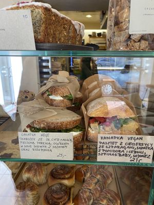vegan sandwich   at Piekarnia Miejska in Krakow